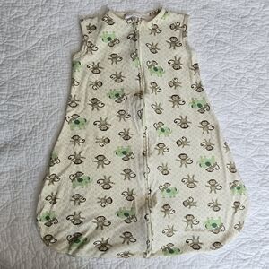 Summer Swaddle Me Newborn Monkey Sleep Sack Wearable Cotton Blanket 1 TOG